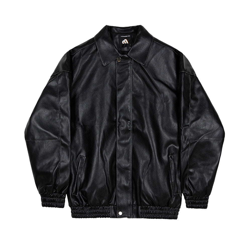 Men's Loose Leather Jacket