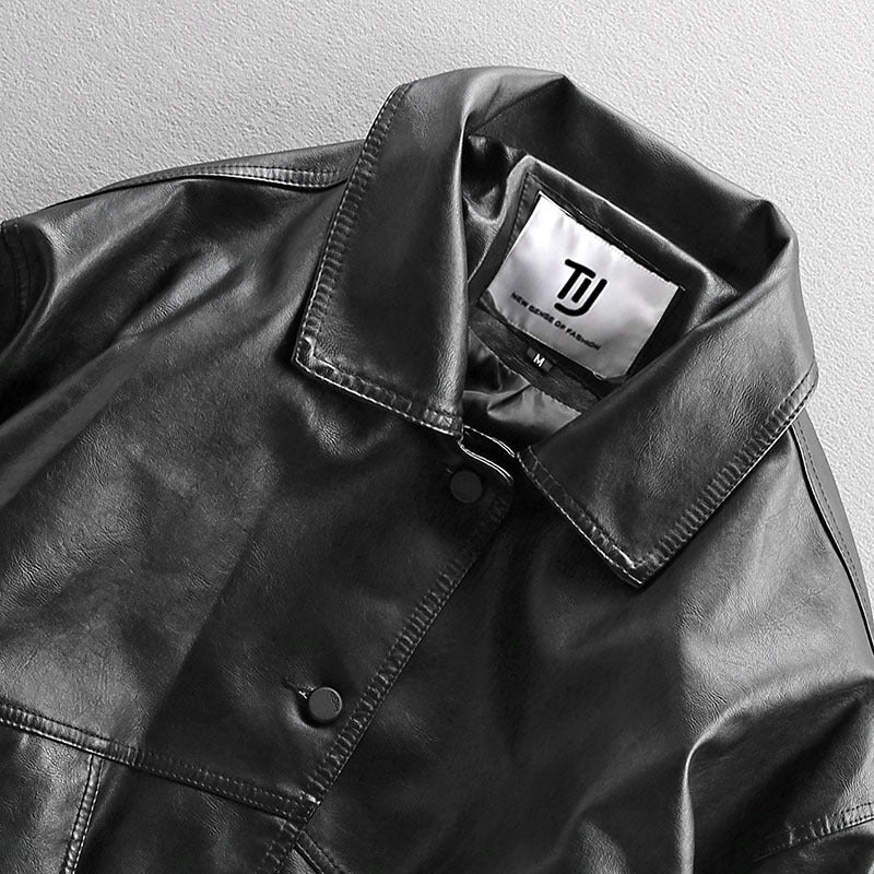 Men's Baggy Leather Jacket