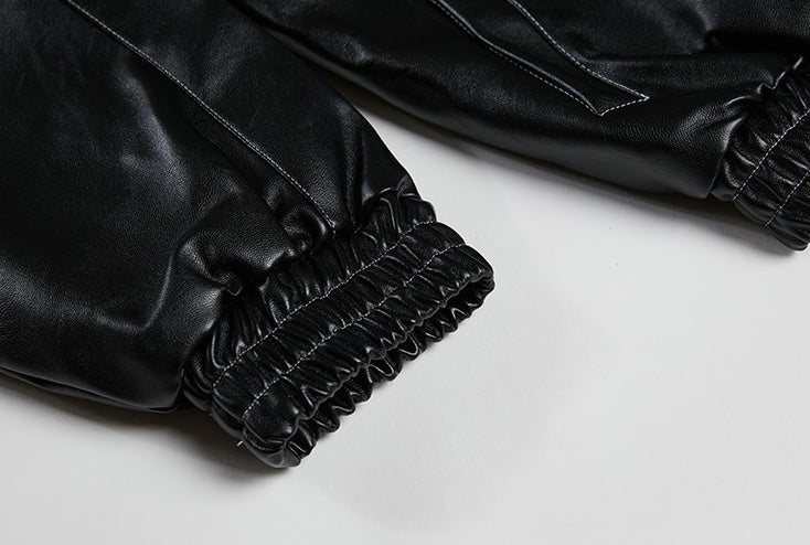 Men's Loose Leather Jacket