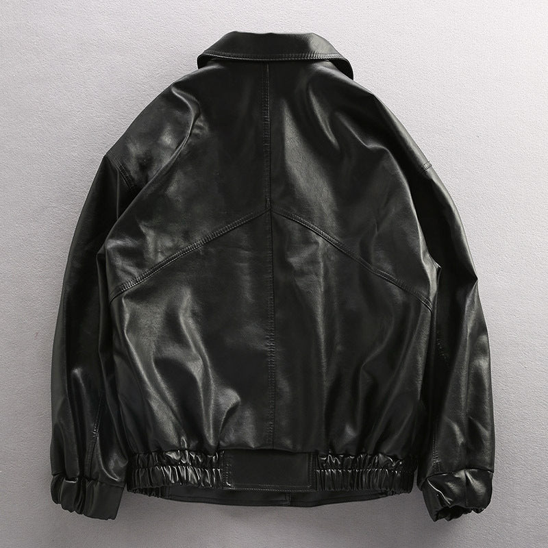 Men's Baggy Leather Jacket