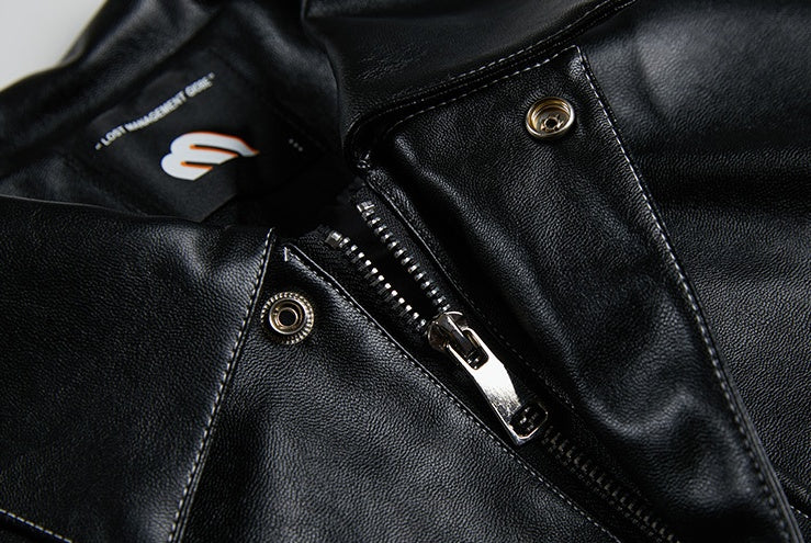 Men's Loose Leather Jacket