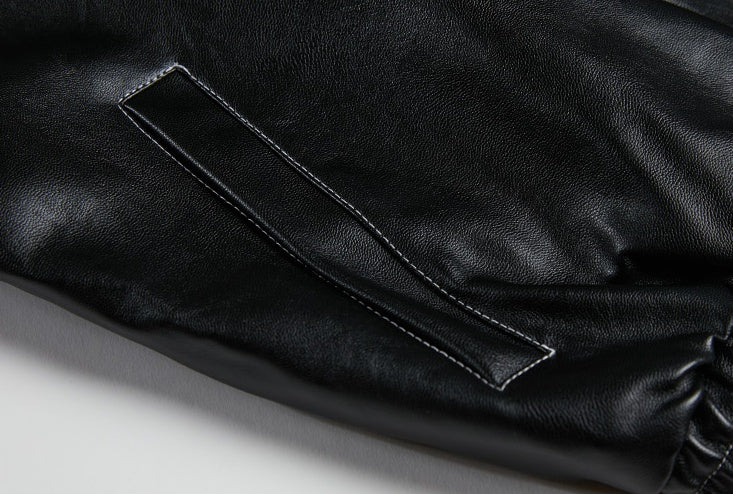 Men's Loose Leather Jacket